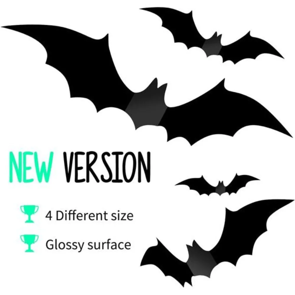 Halloween Decorations - 56 PCS Reusable - Indoor Outdoor Party Decor Supplies